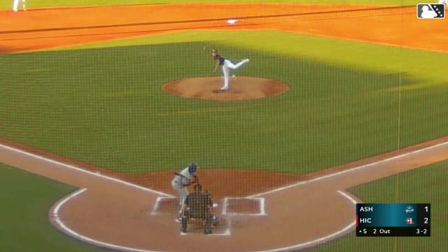 Mitch Bratt collects his eighth strikeout