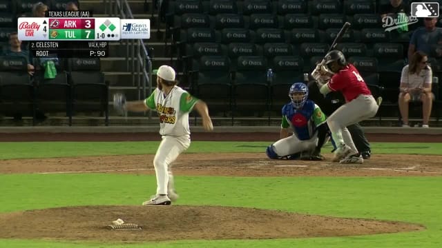 Felnin Celesten homers (3) on a line drive to right center field. Blake Rambusch scores. Jonny Farmelo scores.