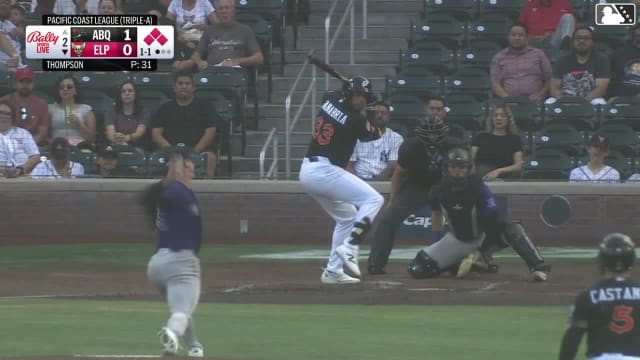 Romeo Sanabria hits a grand slam (2) to right field. Will Wagner scores. Marcos Castañon scores. Nick Pratto scores.
