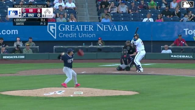 Tyler Locklear strikes out swinging.