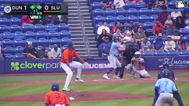 JoJo Parker doubles (2) on a line drive to right fielder JT Benson. Jaxson West scores. Dariel Ramon scores.