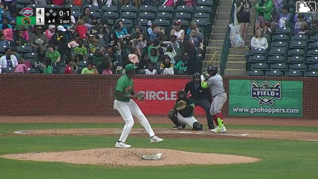 Yoeilin Cespedes homers (7) on a line drive to left center field.