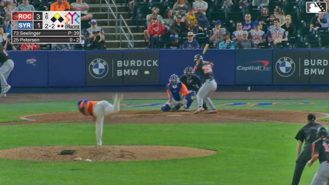 Sam Petersen singles on a line drive to center fielder D'Andre Smith. Leandro Pineda scores.