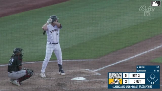 Dean Curley homers (4) on a fly ball to right field. Jace LaViolette scores.