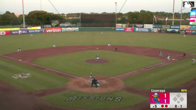 Demetrio Crisantes doubles (11) on a sharp line drive to center fielder Kai Roberts. Jansel Luis scores.