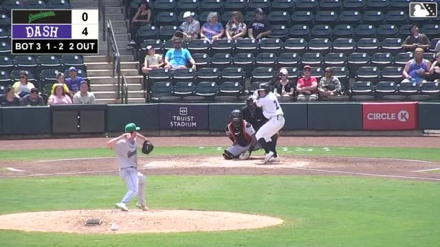 Kyle Lodise homers (12) on a fly ball to left field. James Taussig scores.