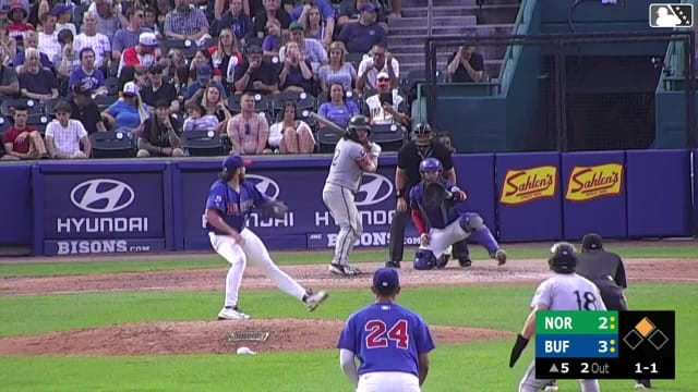 Creed Willems singles on a ground ball to left fielder Ismael Munguia. Reed Trimble scores.