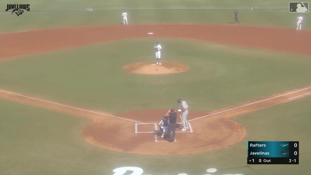 Dax Kilby homers (2) on a fly ball to center field.