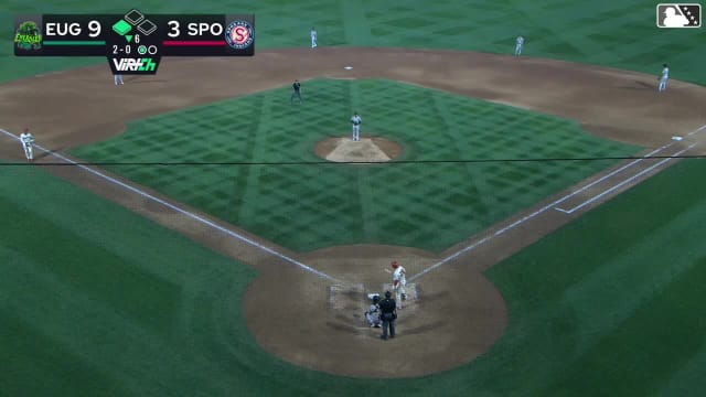 Tanner Thach doubles (7) on a sharp line drive to right fielder Jose Ramos. Roldy Brito scores.
