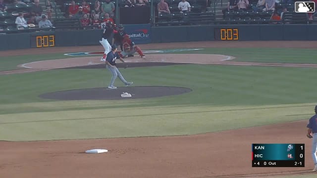 Hector Osorio homers (12) on a fly ball to right center field.