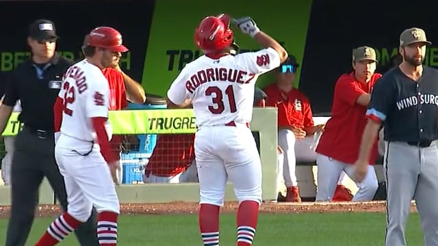Rainiel Rodriguez collects his first three-hit game