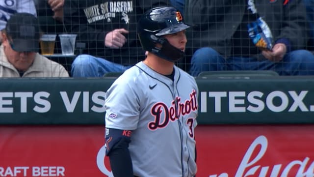 Colt Keith takes his first at-bat in MLB