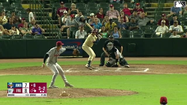 Malcolm Moore homers (8) on a fly ball to right center field. Arturo Disla scores.