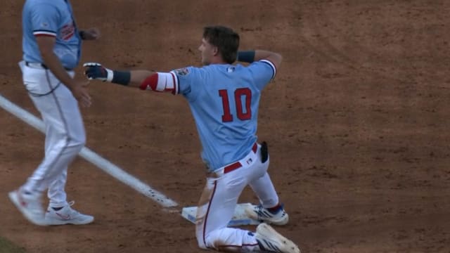 Luke Dickerson drives in four