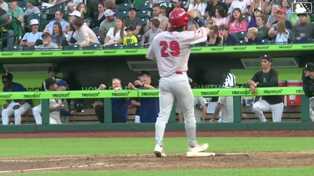 Travis Honeyman's first High-A home run