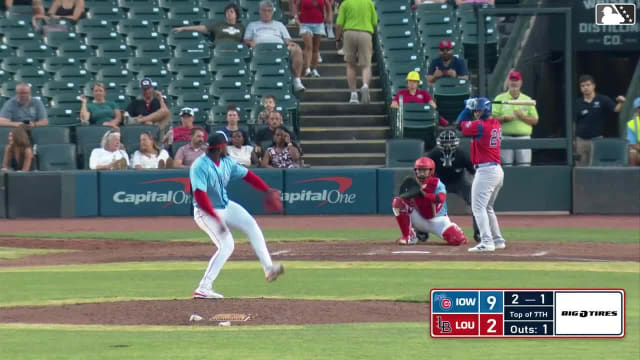 Jonathon Long homers (4) on a fly ball to center field.