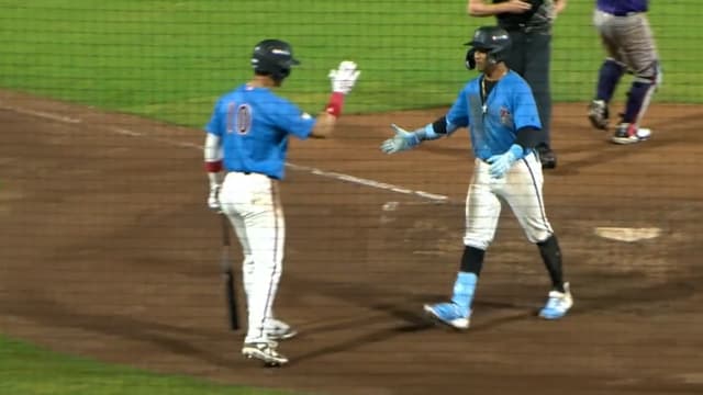 Andrew Salas homers during four-hit night