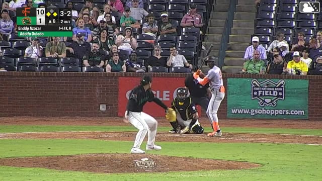 Enddy Azocar homers (1) on a fly ball to right center field. Leandro Arias scores. Ryan Stafford scores.