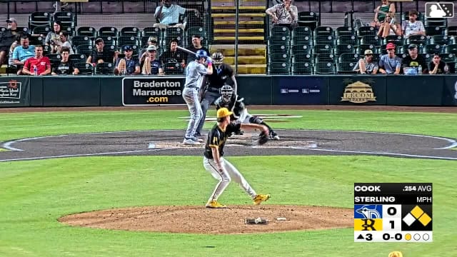 Jake Cook singles on a ground ball to left fielder Bralyn Brazoban. Dariel Ramon scores. Raimundo De Los Santos to 2nd.