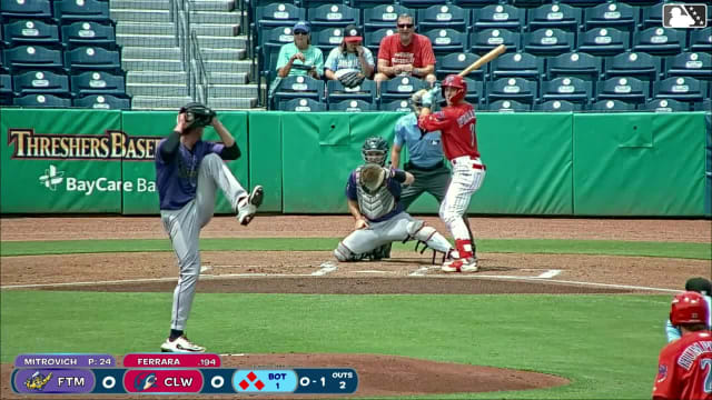 Matthew Ferrara doubles (14) on a fly ball to left fielder Ricardo Paez. Juan Villavicencio scores. Nathan Humphreys scores. Jonathan Hogart scores.
