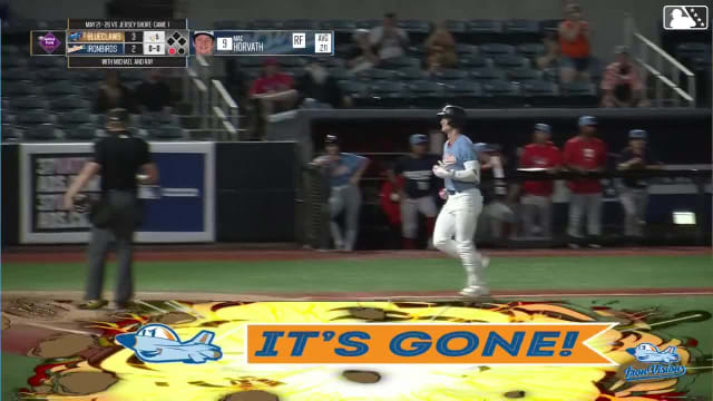 Mac Horvath hits a two-run homer