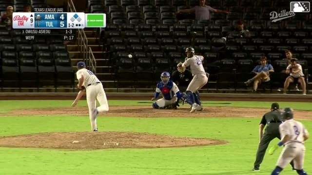 Avery Owusu-Asiedu singles on a line drive to center fielder Chris Newell. Cristofer Torin scores.