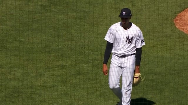 Carlos Lagrange's K ends the 1st inning