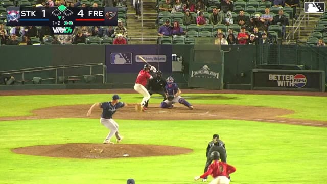 Ethan Holliday singles on a ground ball to left fielder Breyson Guedez. Cameron Nelson scores.