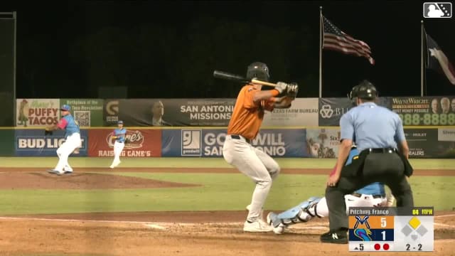 Ali Camarillo singles on a line drive to left fielder Tirso Ornelas. CJ Rodriguez scores.