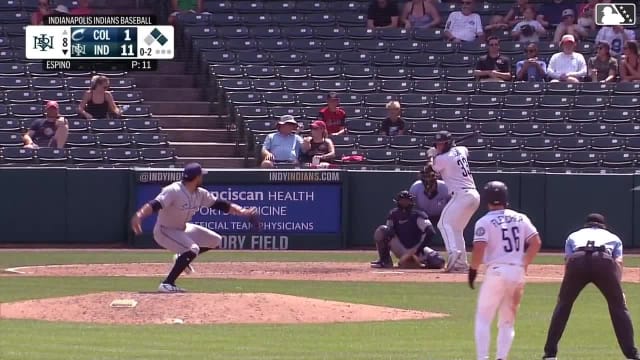 Derek Berg strikes out swinging.