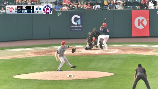 Caleb Lomavita singles on a ground ball to left fielder Jose Astudillo, deflected by third baseman Charlie Szykowny. Devin Fitz-Gerald scores. Elijah Green to 3rd.