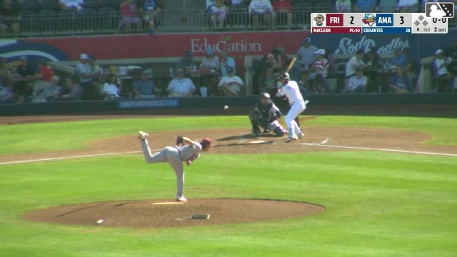 Demetrio Crisantes homers (4) on a fly ball to left center field.