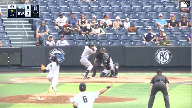 Yeremy Cabrera singles on a line drive to right fielder Camden Troyer. Teo Banks scores.