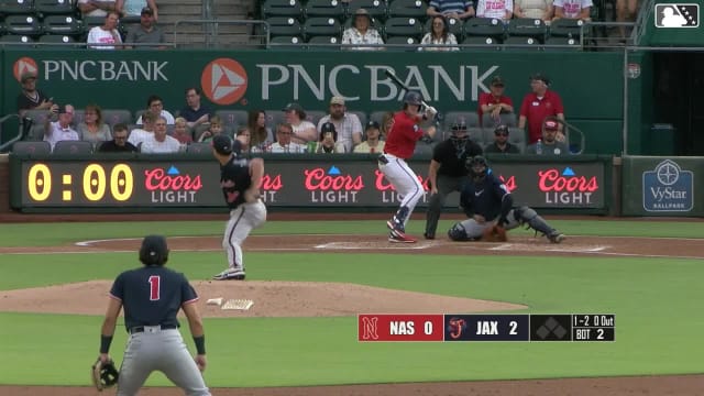 Brayden Taylor homers (2) on a fly ball to right field.
