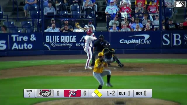 Dante Nori singles on a ground ball to right fielder Chris Meyers. Luis Caicuto scores. Bryan Rincon to 3rd. Dante Nori to 2nd. Dante Nori advances to 2nd, on a fielding error by right fielder Chris Meyers.