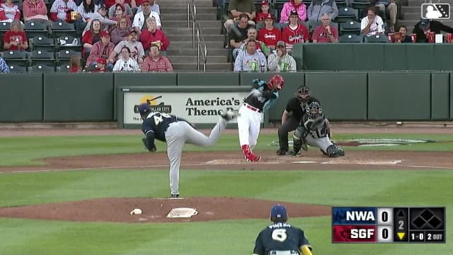 Chase Davis' first double-a home run