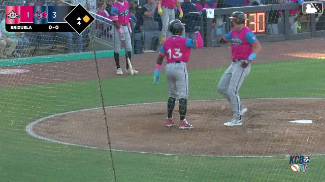 Eric Bitonti's first home run of the year