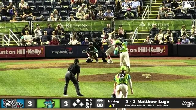 Logan Whitaker Ball to Matthew Lugo