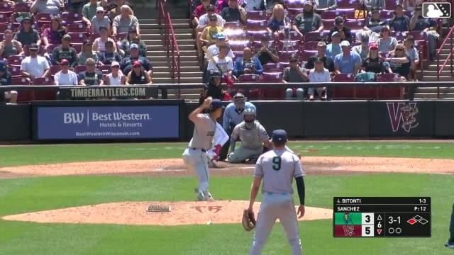 Eric Bitonti homers (11) on a fly ball to center field. Braylon Payne scores.