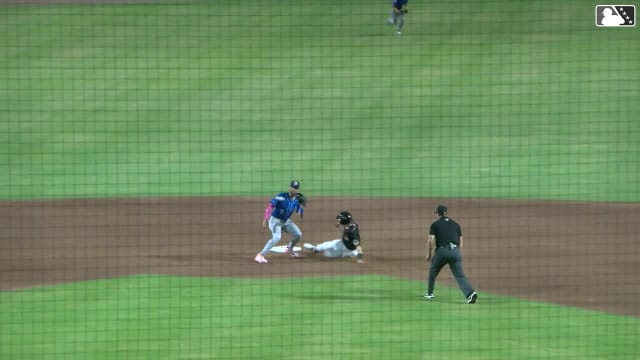 Eric Hartman steals his 40th base of the season