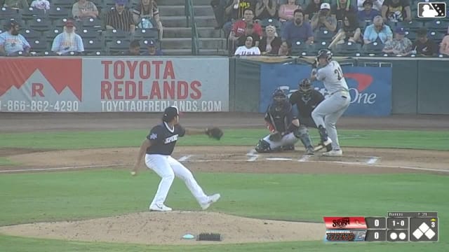 Ty Harvey homers (2) on a fly ball to left field.