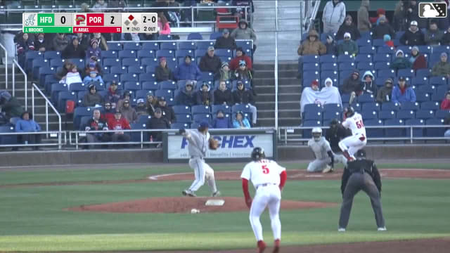 Franklin Arias homers (4) on a fly ball to center field. Will Turner scores.