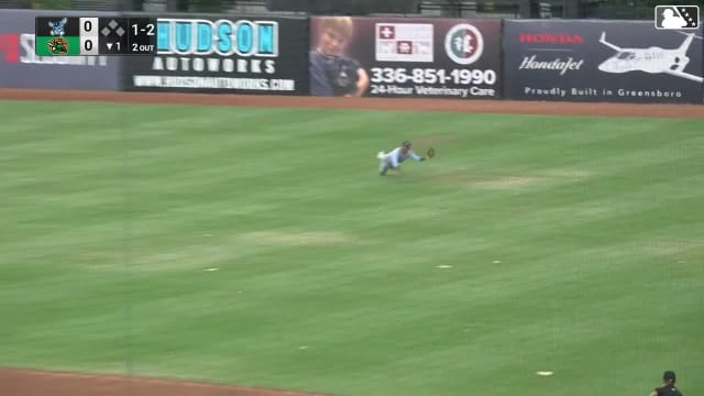 Elijah Green's diving catch