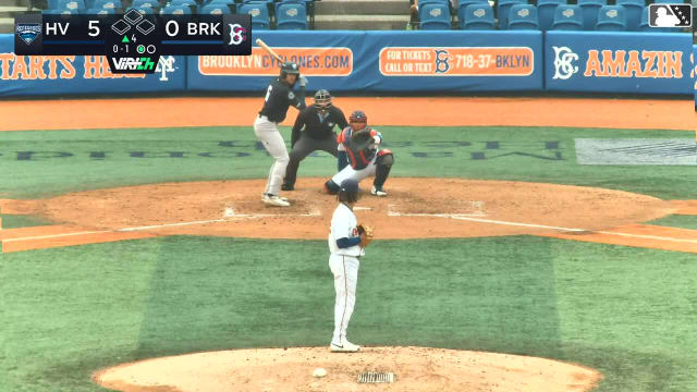 Kaeden Kent triples (2) on a sharp line drive to left fielder JT Benson. Cole Gabrielson scores.
