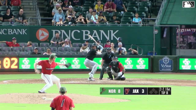 Michael Siani strikes out swinging.