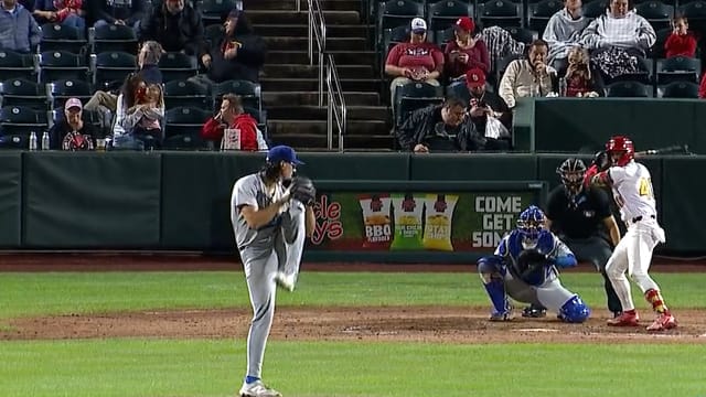 Patrick Copen records his ninth strikeout for Tulsa