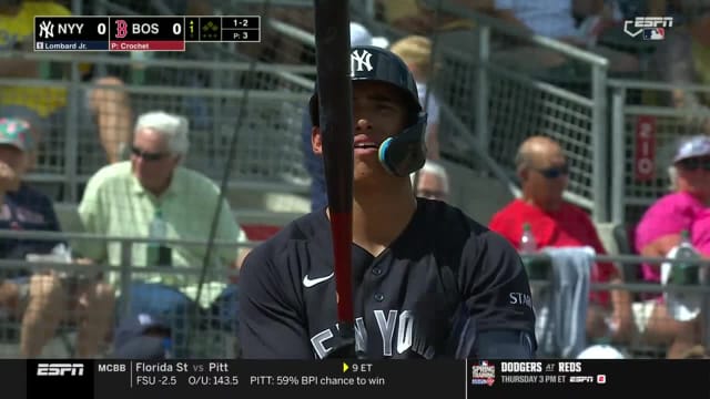 George Lombard Jr.'s leadoff home run