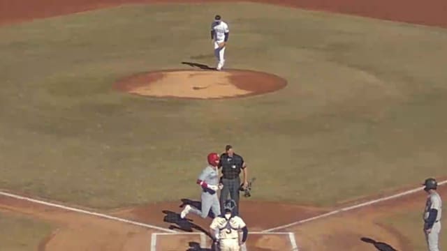 Robert Hassell III's three-run home run