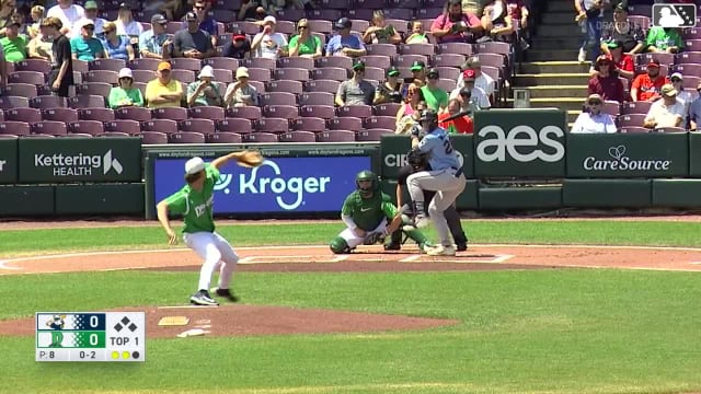 Aaron Walton homers (8) on a fly ball to left center field.