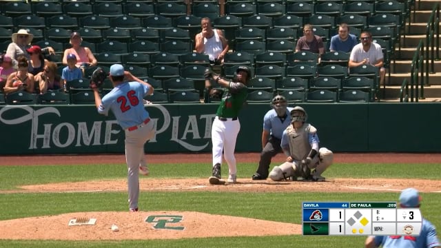 Josue De Paula's two hits, three stolen bases
